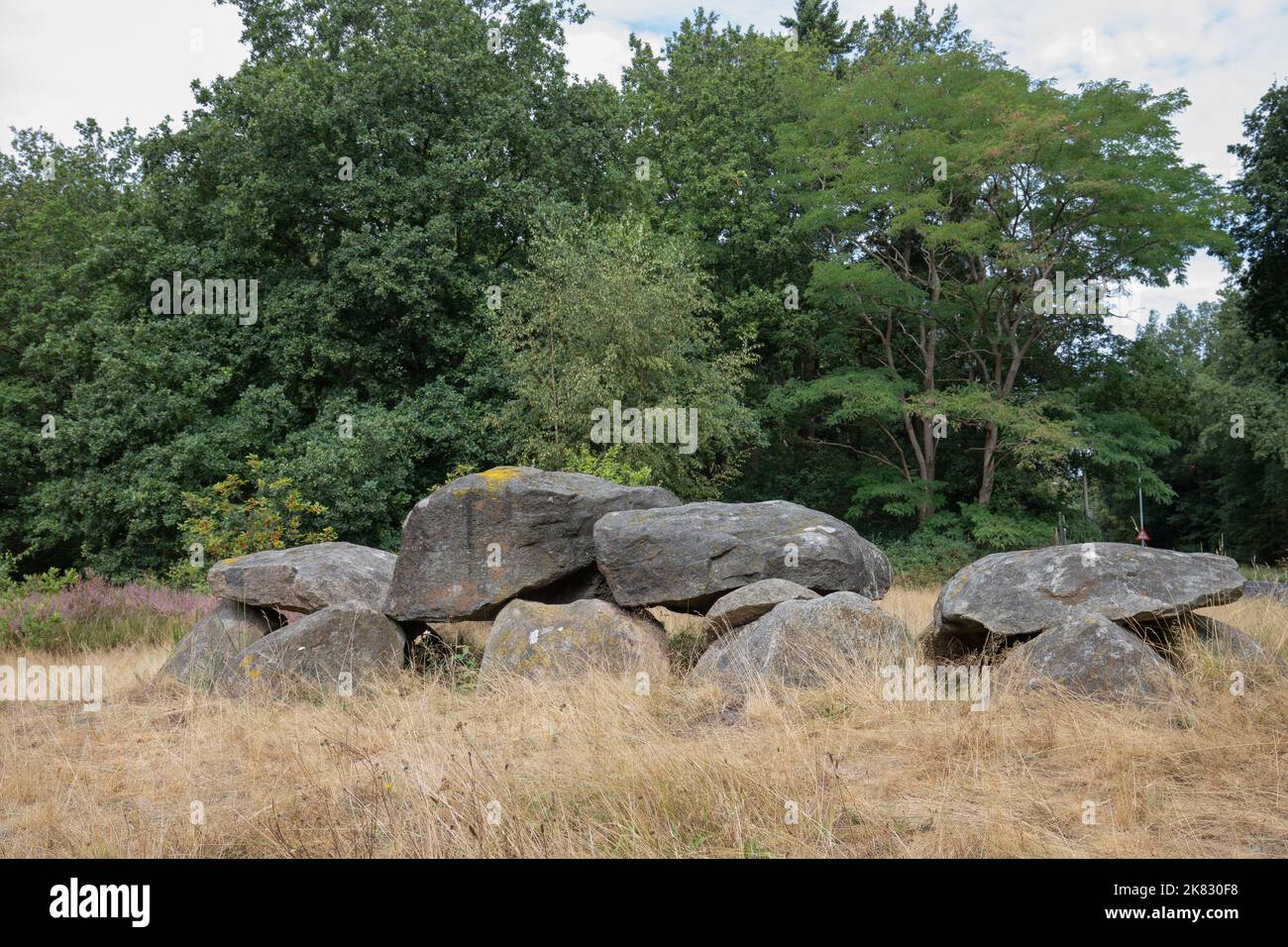 Dolmen D41, Emmen Noord commune d'Emmen dans la province néerlandaise de Drenthe est un tombeau néolithique et un monument historique protégé Banque D'Images