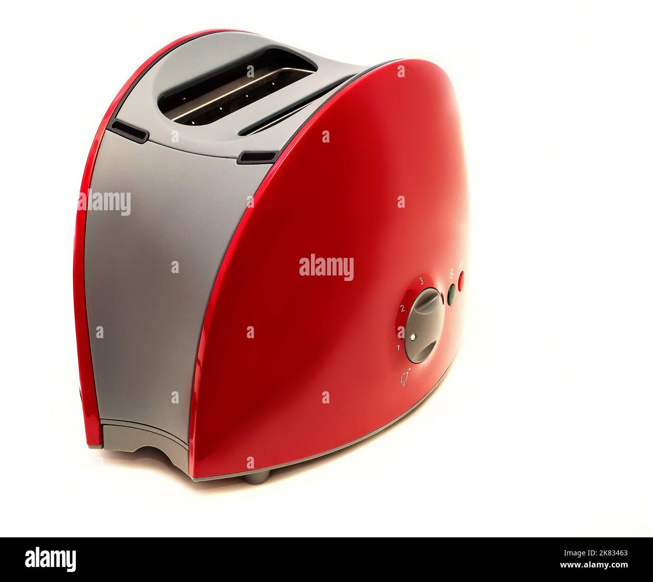 Grille-pain pour pain gros plan isolé sur fond blanc. Équipement de cuisine Banque D'Images