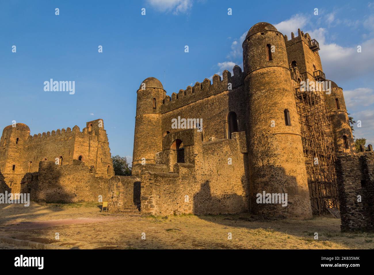 Palais Iyasu I et Fasilidas dans l'enceinte royale de Gondar, en Éthiopie Banque D'Images