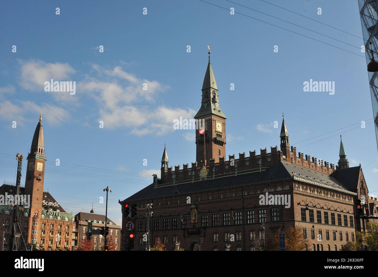Drapeau De Copenhague Capitale Du Danemark Image Vectorielle | Vecteur