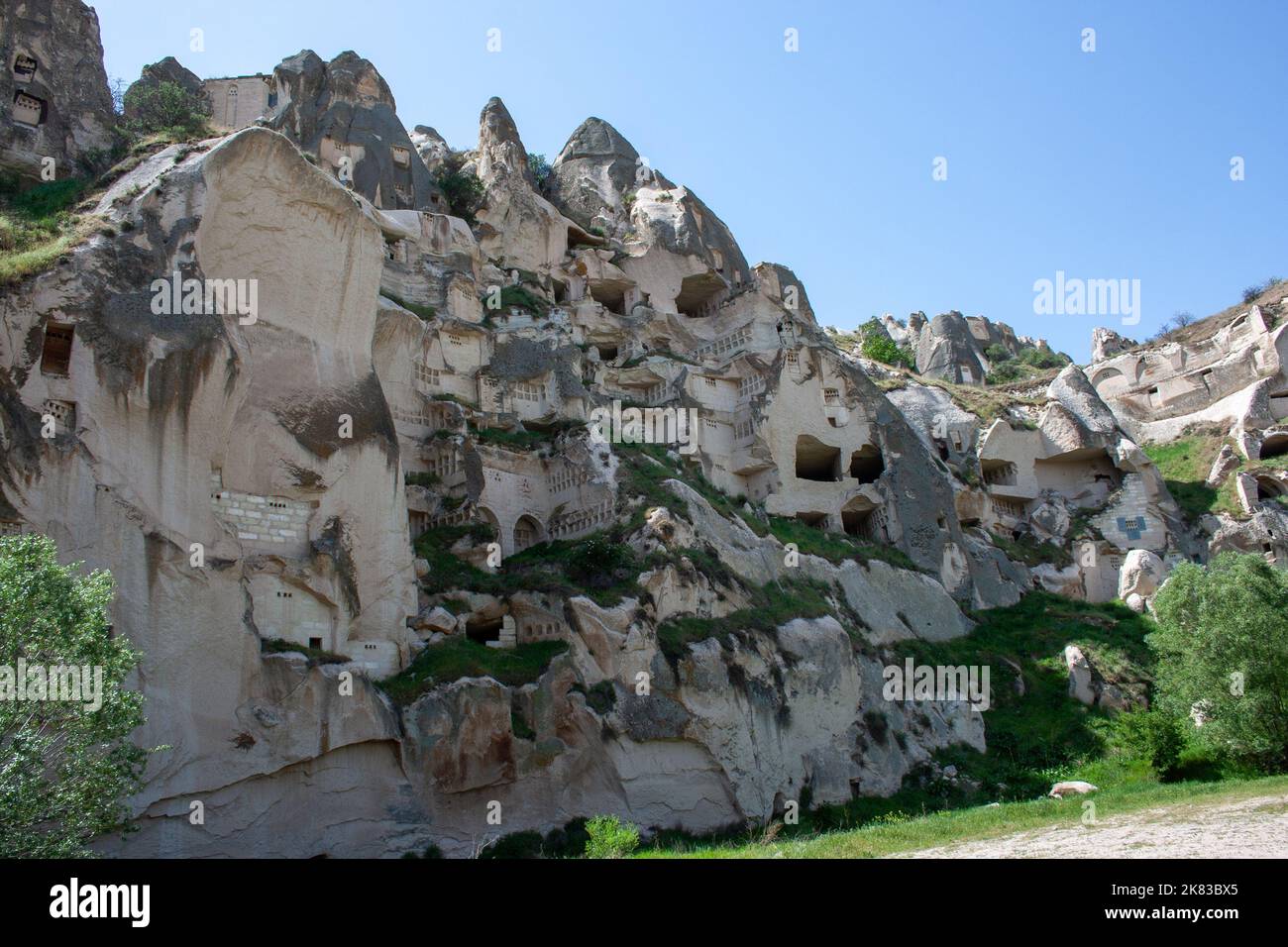 Parc national de Göreme, ville souterraine de Kaymakli, Derinkuyu Turquie Banque D'Images