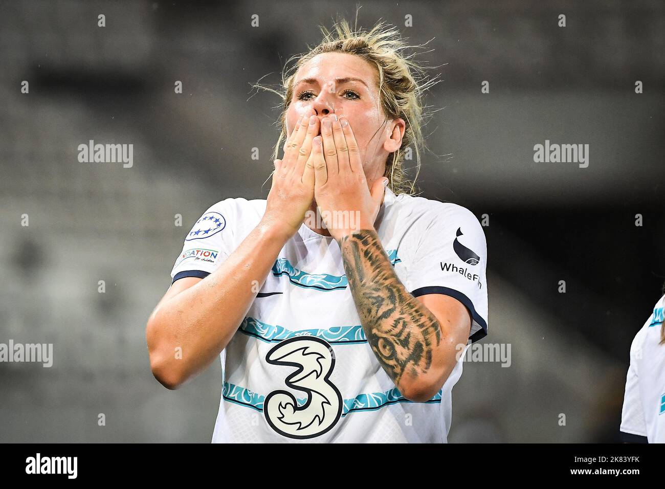 Paris, France. 20th octobre 2022. Millie BRIGHT de Chelsea célèbre son but lors de la Ligue des champions de l'UEFA, Group A match de football entre Paris Saint-Germain et Chelsea sur 20 octobre 2022 au stade Jean Bouin à Paris, France - photo: Matthieu Mirville/DPPI/LiveMedia crédit: Agence de photo indépendante/Alamy Live News Banque D'Images