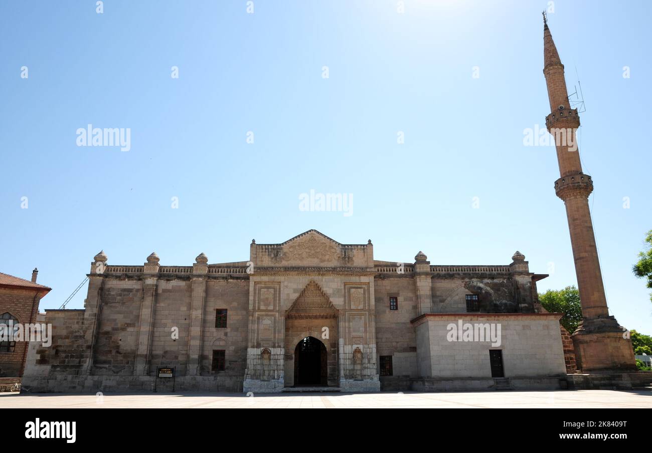 Située à Aksaray, en Turquie, la Grande Mosquée a été construite au 15th siècle. Banque D'Images