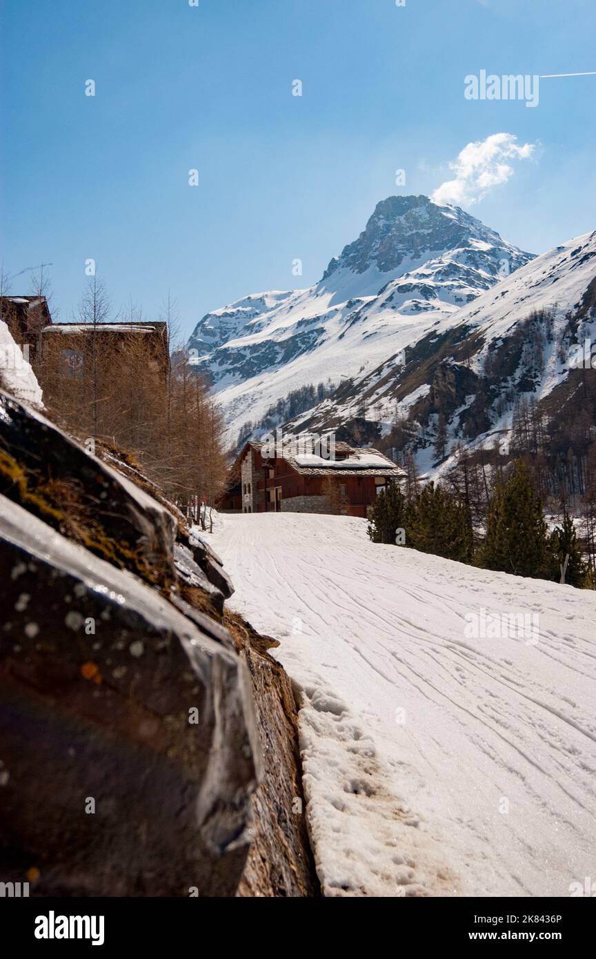 Val d'Isère, espace Kiilly, Savoie, France Banque D'Images