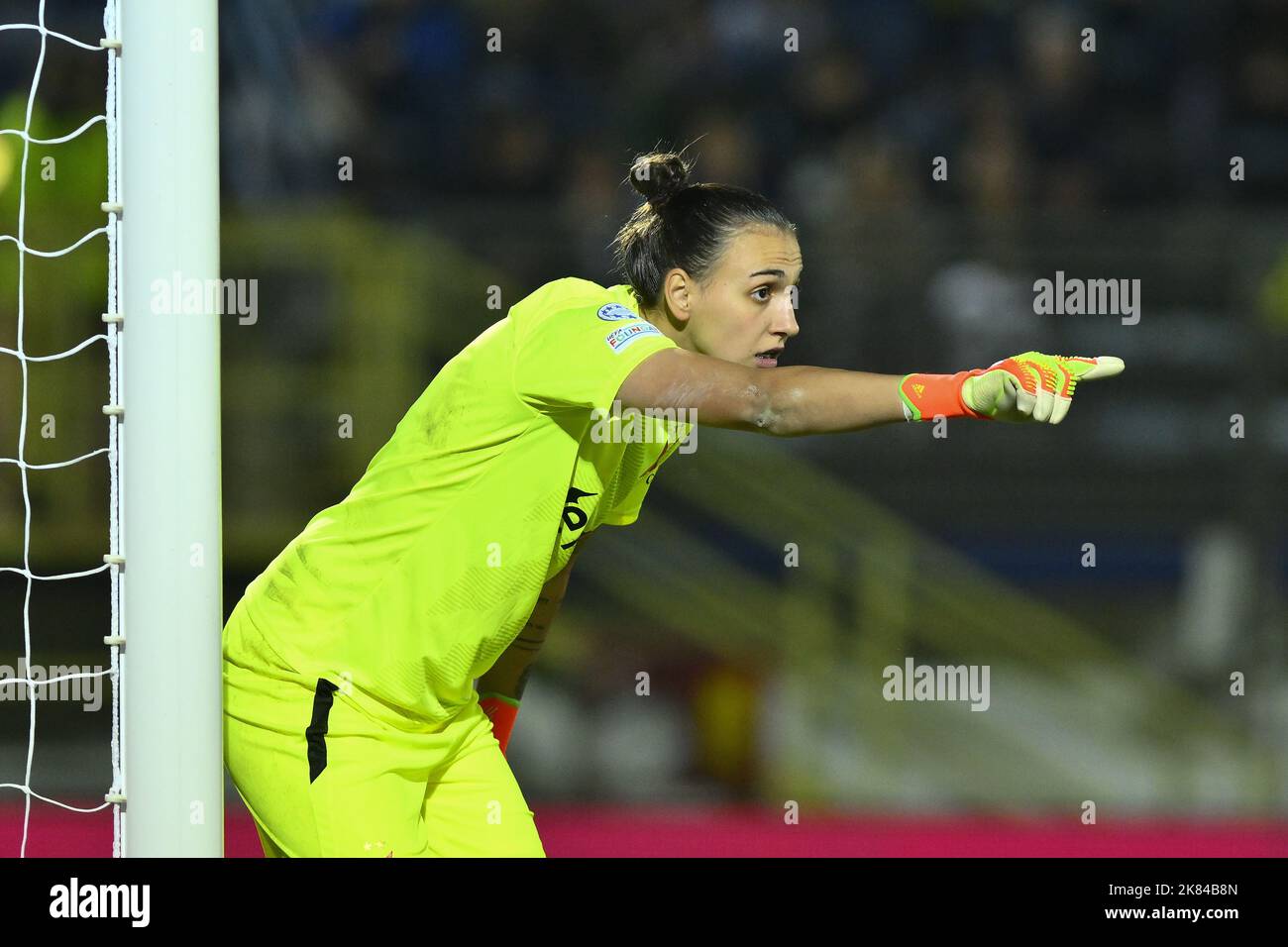 Rome, Italie. 20th octobre 2022. Olivie Lukašova de SK Slavia Praha au cours de la première journée de l'étape de groupe de l'UEFA Women's Champions League, Groupe B, entre A.S. Roma et Slavia Praha, au Stadio Domenico Francioni sur 20 octobre 2022 à Latina, Italie. Crédit : Live Media Publishing Group/Alay Live News Banque D'Images