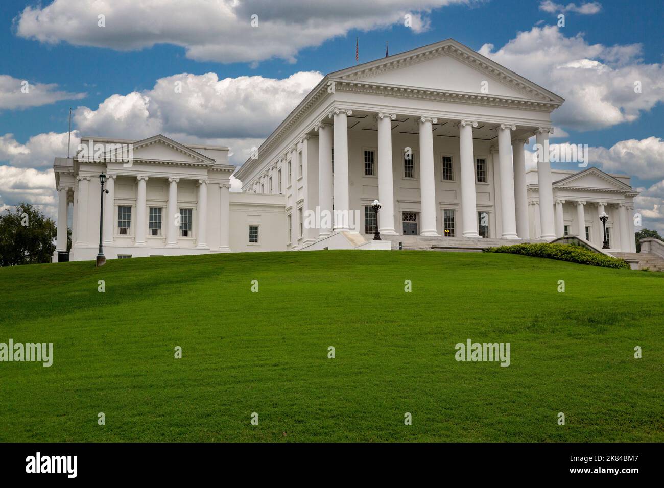 Richmond (Virginie). Le State Capitol Building. Style architectural palladien, République Début : Banque D'Images
