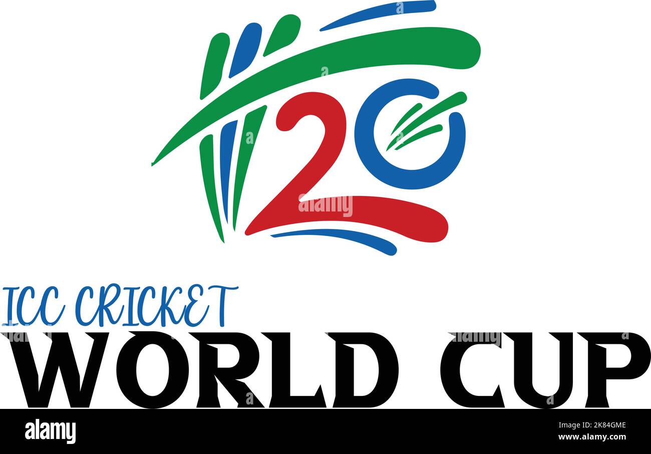 Coupe du monde ICC T20 2022 en Australie. Match de cricket Illustration de Vecteur