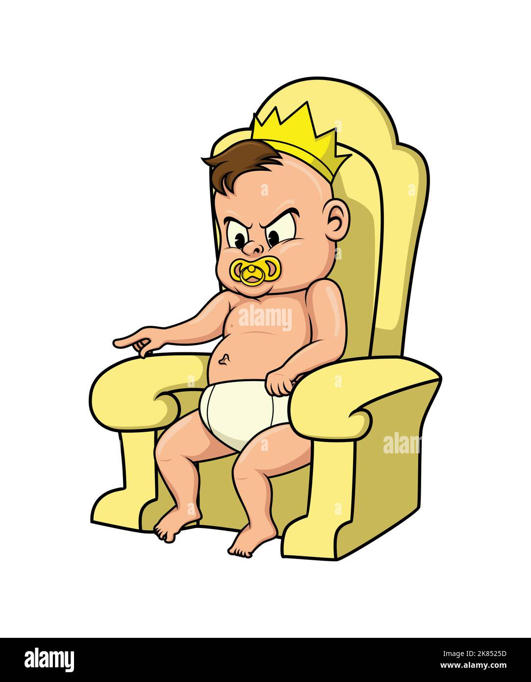 Illustration du King of Baby Vector clip Art Illustration de Vecteur