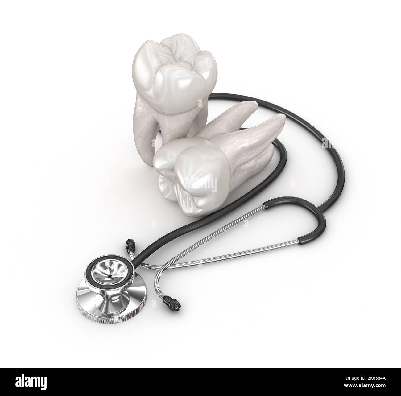 Chevalet dentaire, icône de concept d'illustration 3D Banque D'Images