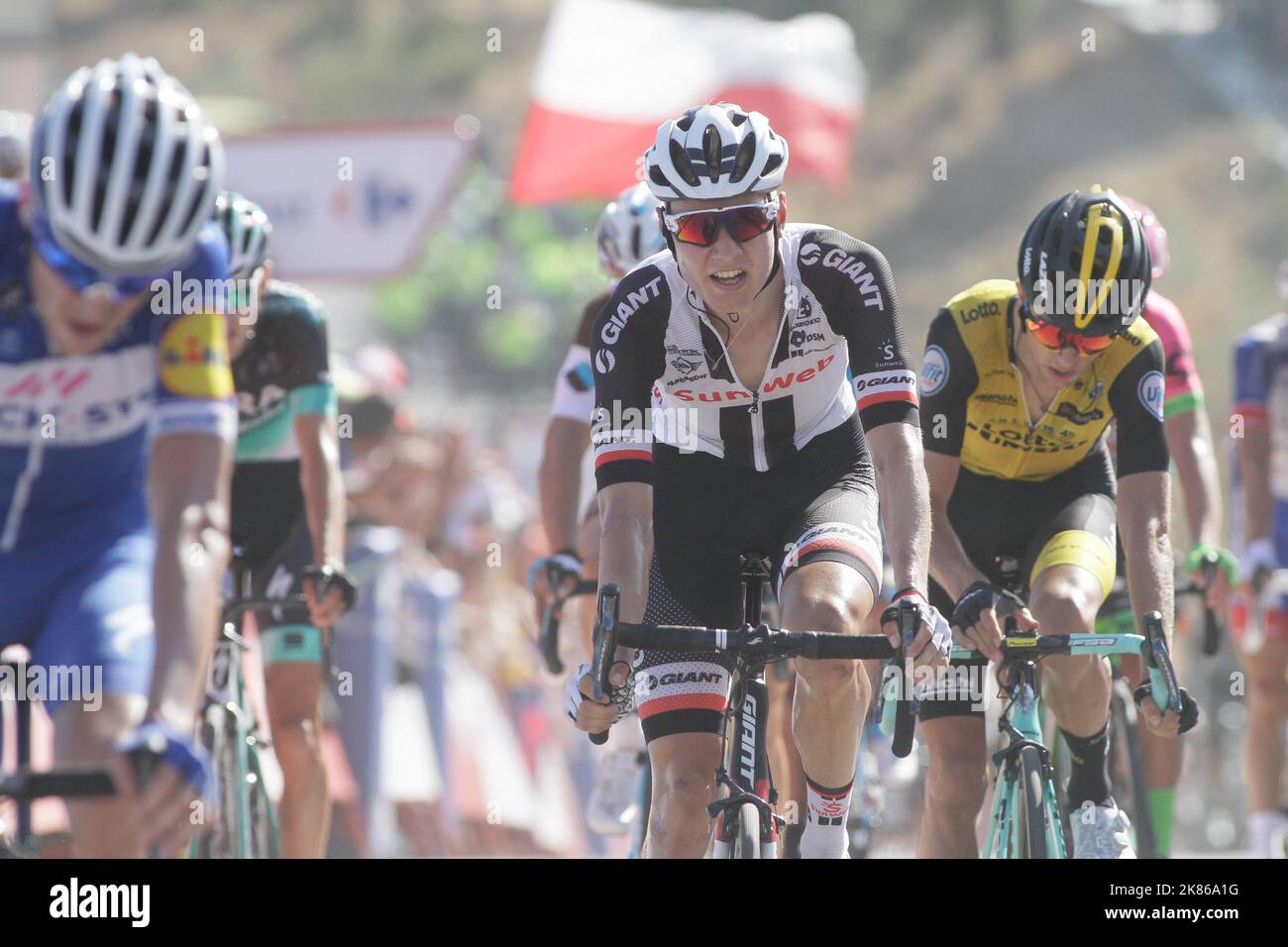 Wilko Kelderman de l'équipe Sunweb pendant la phase 2 de la Vuelta a Espana 2018, de Marbella à Caminito sur 26 août 2018. Banque D'Images