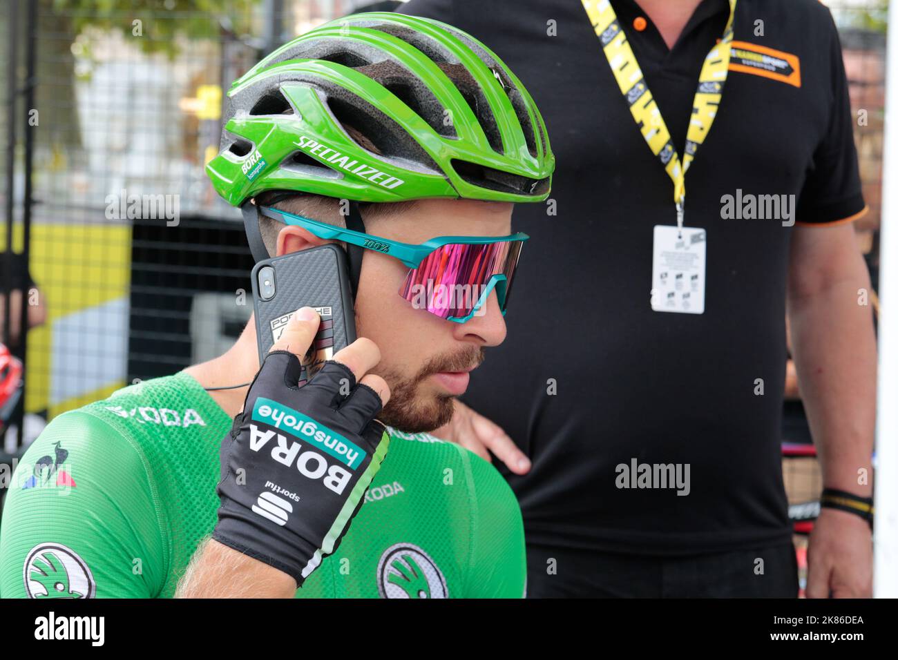 Peter Sagan pour l'équipe Bora Hansgrohe Banque D'Images