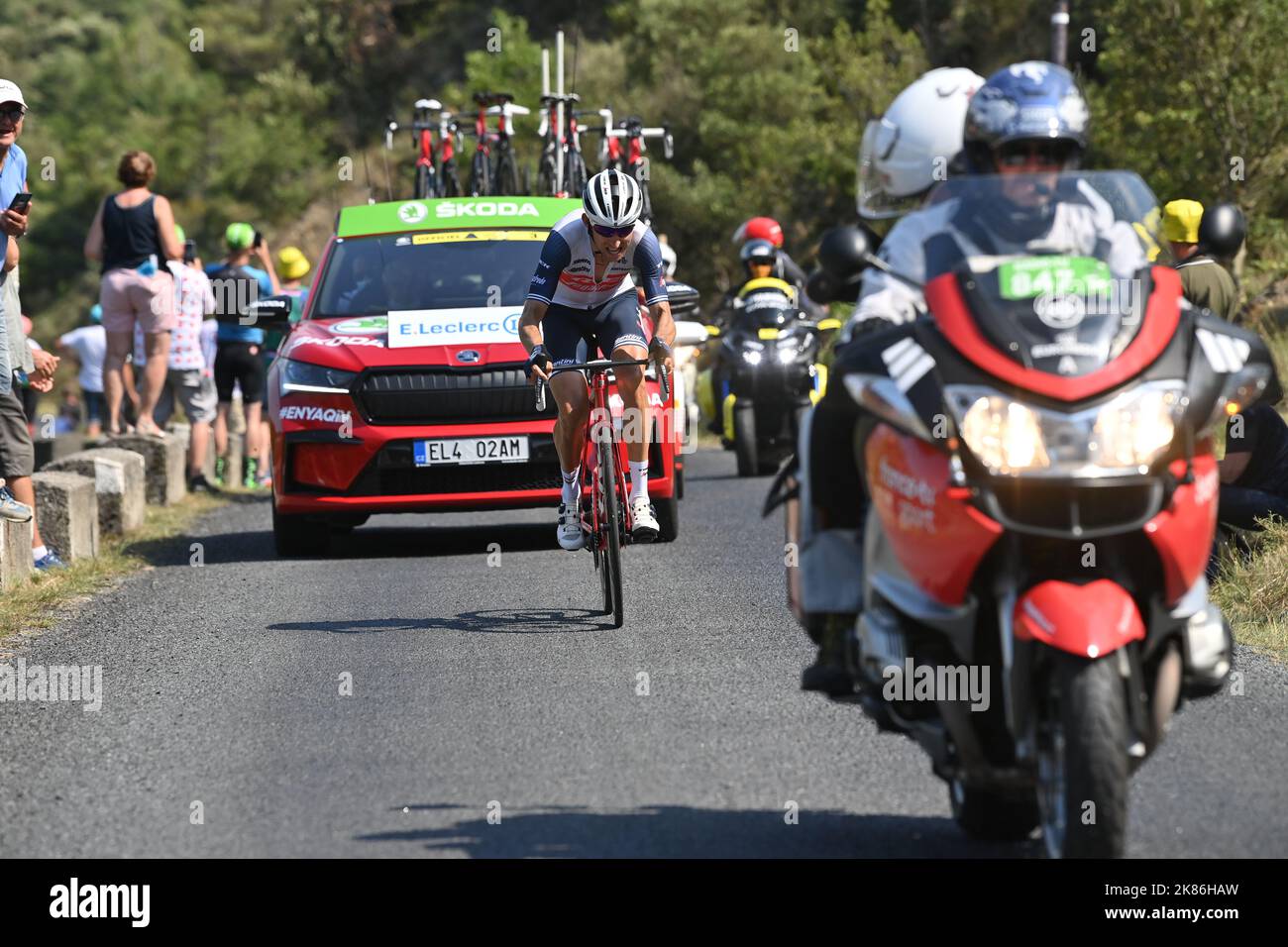 MOLLEMA Bauke (NED) de TREK - SEGAFREDO gagne la scène, vu ici au cours de l'étape 14 du Tour de France, samedi 10 juillet, 2021. Le crédit photo devrait se lire: David Stockman/GodingImages Banque D'Images