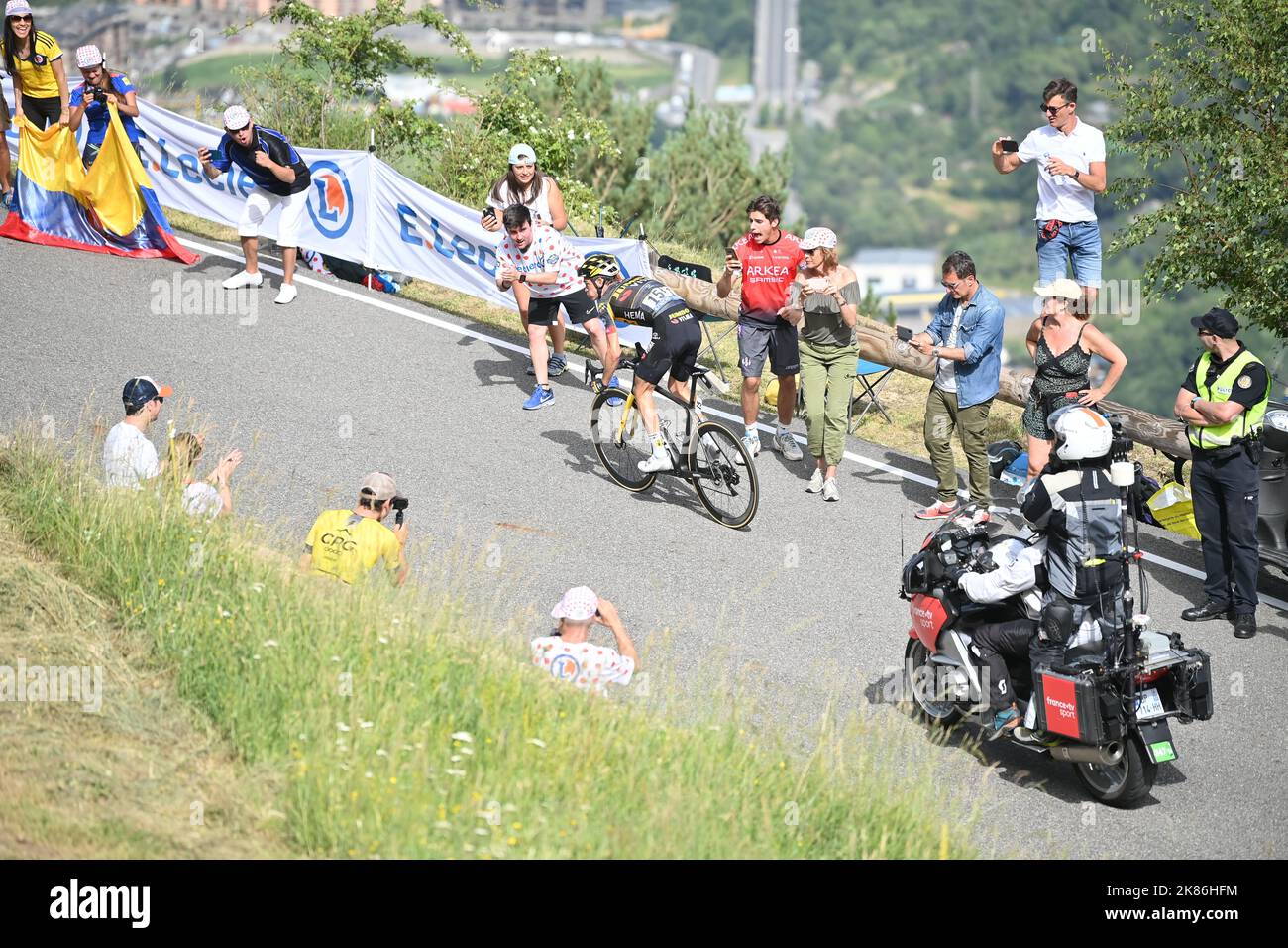 KUSS Sepp (Etats-Unis) de JUMBO - VISMA finit par remporter la scène vue ici au cours de la phase 15 du Tour de France, dimanche 11 juillet 2021. Le crédit photo devrait se lire: David Stockman/GodingImages Banque D'Images