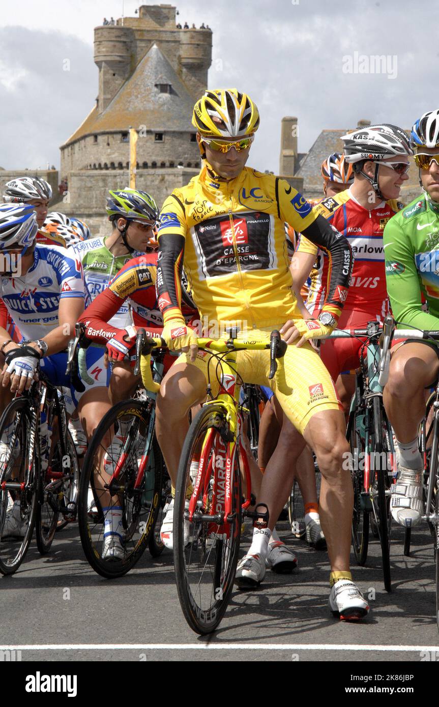 Alejandro Valverde, de l'équipe espagnole de la Caisse d'Epargne Banque D'Images