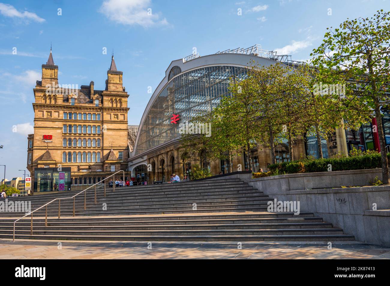 La gare de Liverpool Lime Street, Liverpool, Merseyside, Angleterre, Royaume-Uni, Europe Banque D'Images