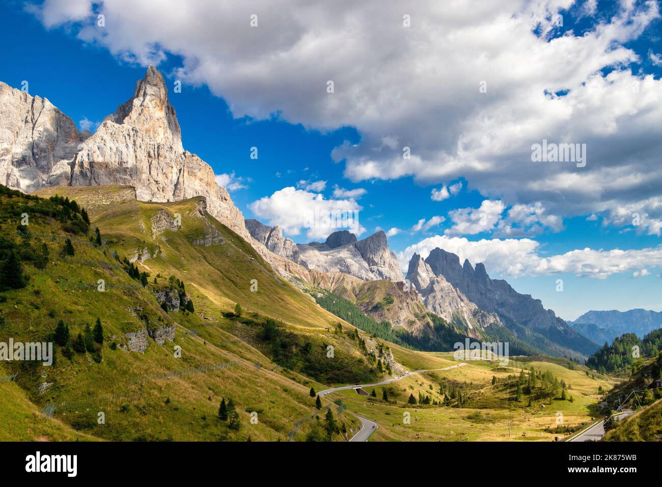 Pâle di San Martino, Parc naturel de Paneveggio, Passo Rolle, Dolomites, Trentin, Italie, Europe Banque D'Images