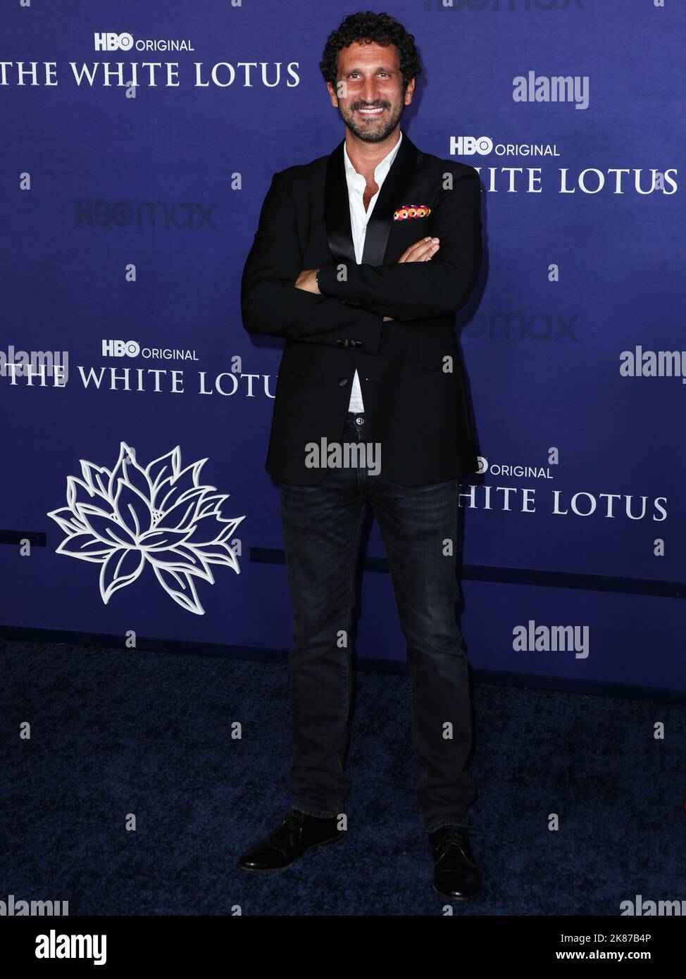 Hollywood, États-Unis. 20th octobre 2022. HOLLYWOOD, LOS ANGELES, CALIFORNIE, États-Unis - OCTOBRE 20 : Federico Ferrante arrive à la première de la série originale d'HBO 'The White Lotus' saison 2 qui s'est tenue aux studios Goya sur 20 octobre 2022 à Hollywood, Los Angeles, Californie, États-Unis. (Photo de David Acosta/image Press Agency) Credit: Image Press Agency/Alay Live News Banque D'Images