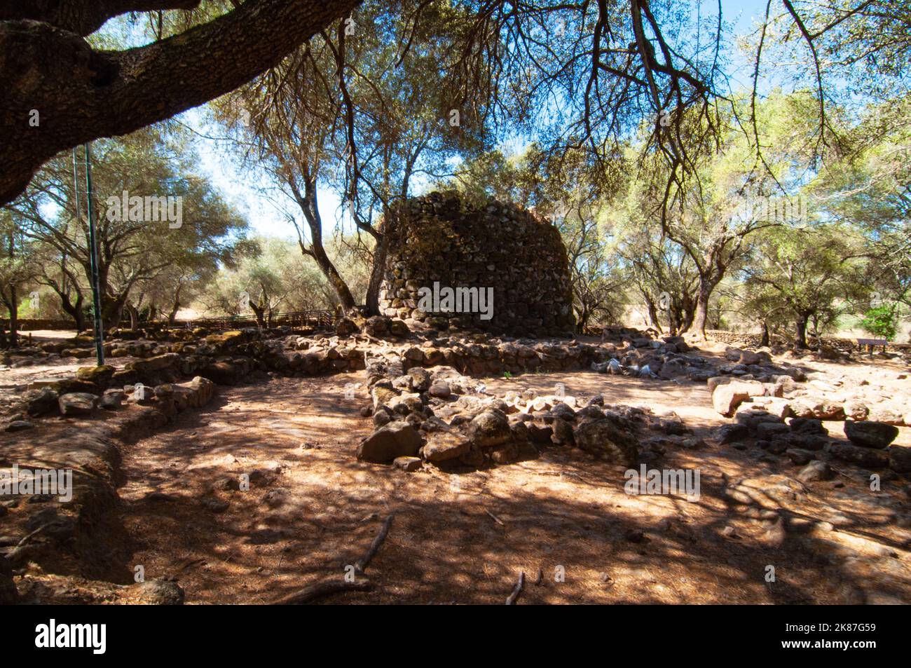 été 2022 archéologique santuario nuragico santa cristina sardaigne italie Banque D'Images