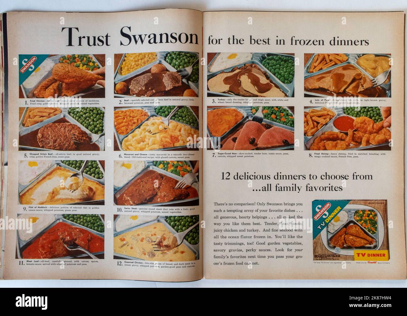 Vintage 20 octobre 1961 'Life' Magazine annonce, Etats-Unis Banque D'Images