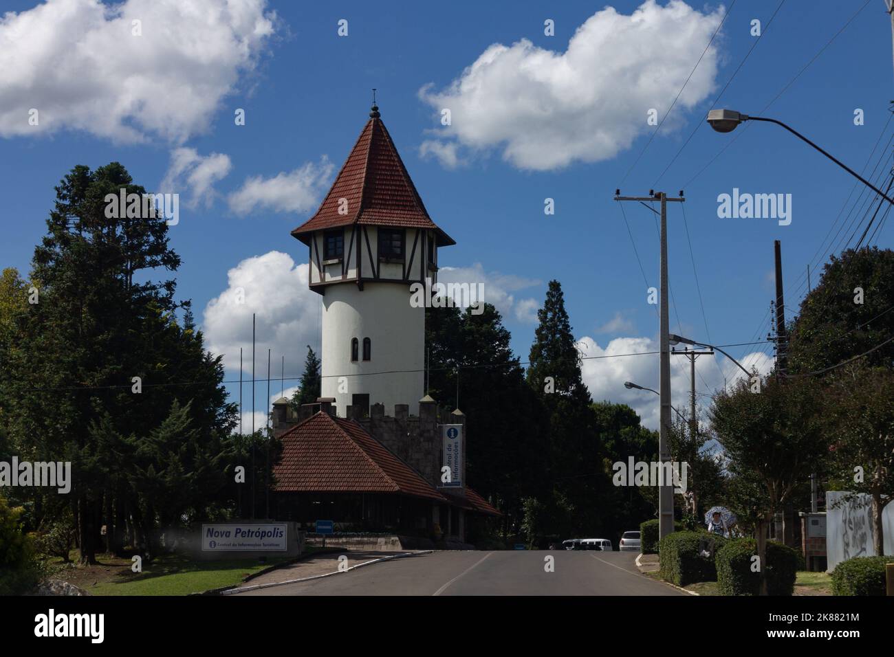 La tour Nova Petropolis à Rio Grande do Sul, Brésil Banque D'Images