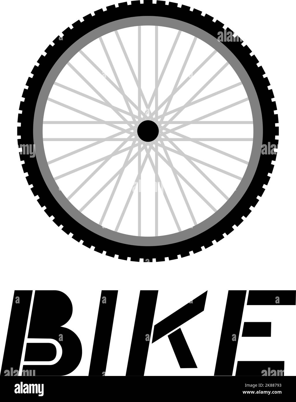 vélo sur roues Illustration de Vecteur