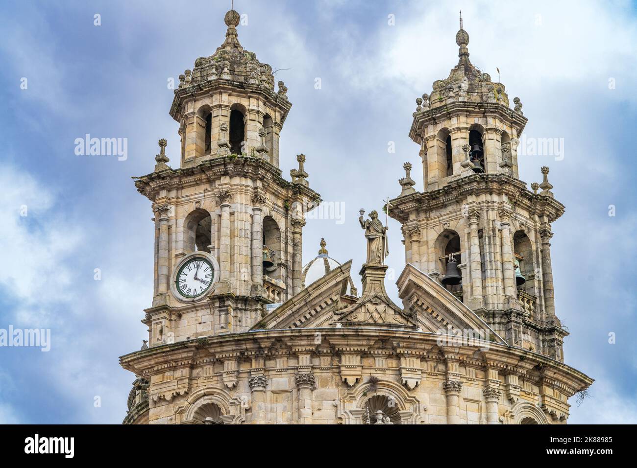 Église la Peregrina dans la ville de Pontevedra en Galice, Espagne. Banque D'Images