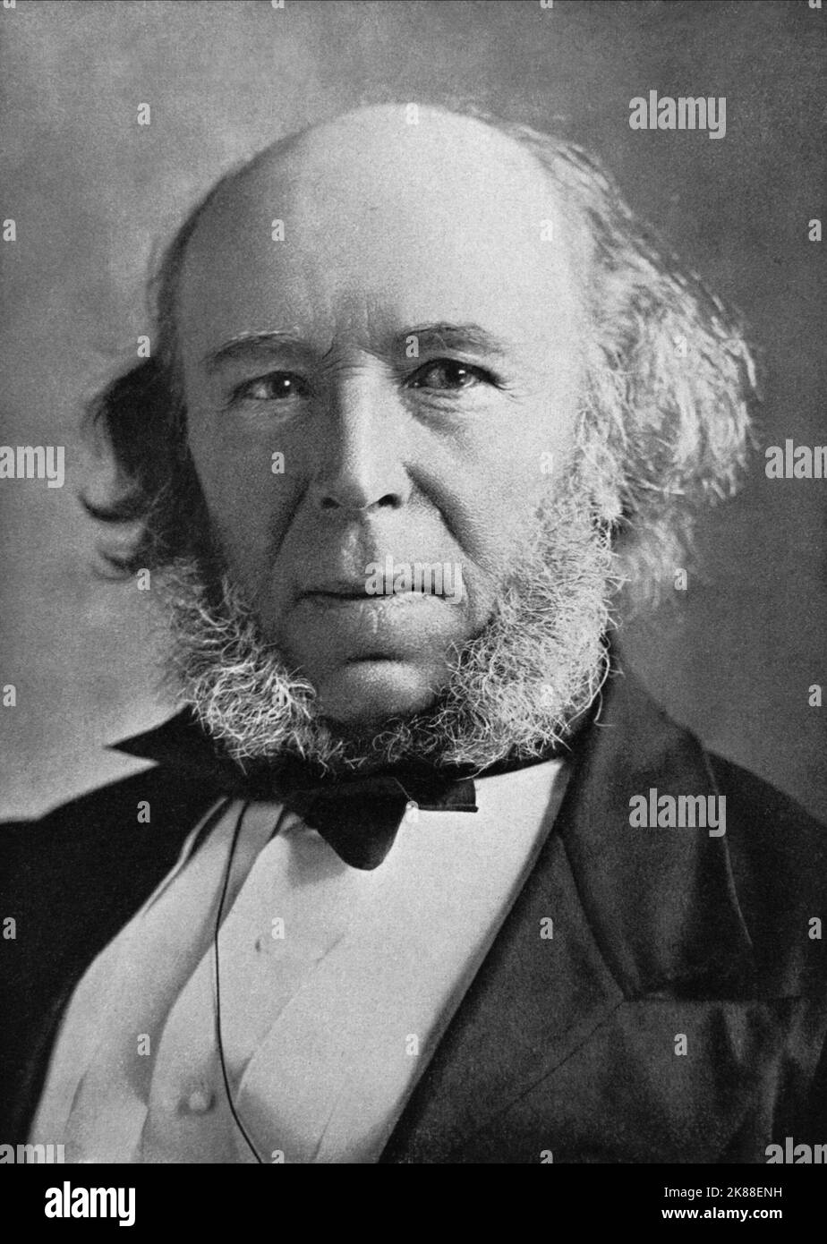 Herbert Spencer biologiste, anthropologue & sociologue (1820-1903) Englischer Biologe, Anthropologe und Soziologe 01 janvier 1830 **AVERTISSEMENT** cette photographie est à usage éditorial exclusif et est la propriété de The film Company et/ou du photographe assigné par The film or production Company et ne peut être reproduite que par des publications en liaison avec la promotion du film ci-dessus. Un crédit obligatoire à The film Company est requis. Le photographe doit également être crédité lorsqu'il est connu. Aucune utilisation commerciale ne peut être accordée sans autorisation écrite de The film Company. Banque D'Images