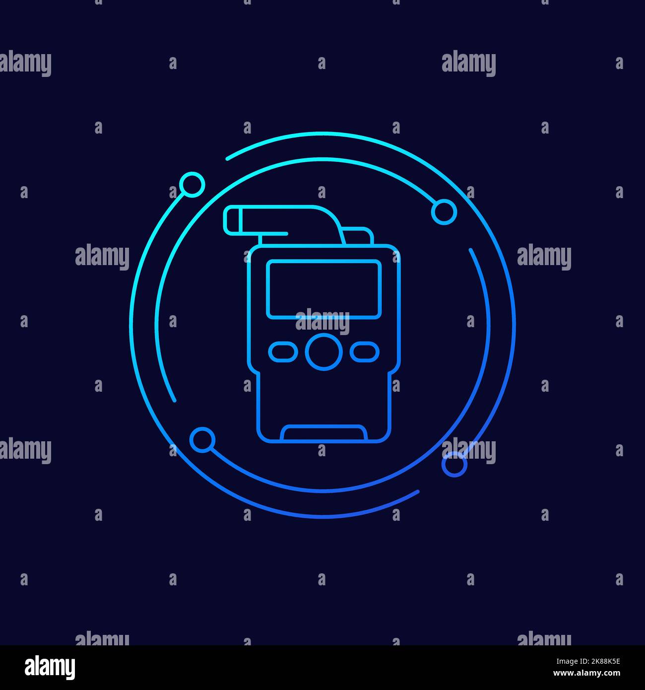 Breath test alcohol Banque d'images vectorielles - Alamy