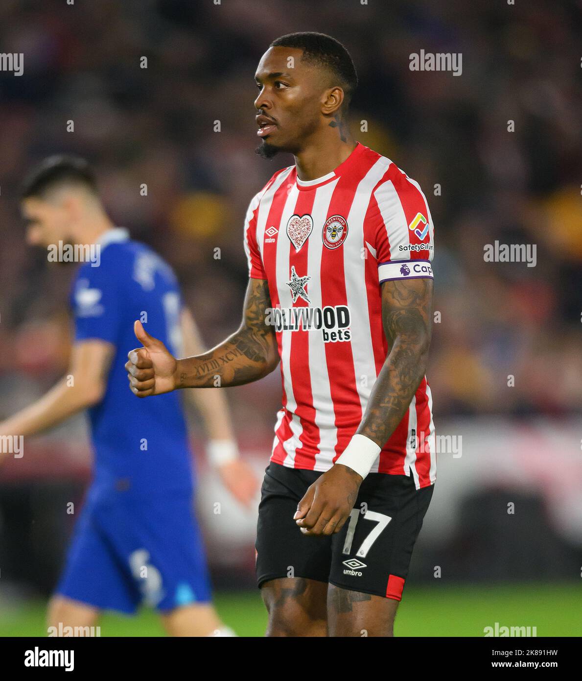 19 Oct 2022 - Brentford v Chelsea - Premier League - Gtech Community Stadium Ivan Toney de Brentford lors du match de la Premier League contre Chelsea. Image : Mark pain / Alamy Banque D'Images
