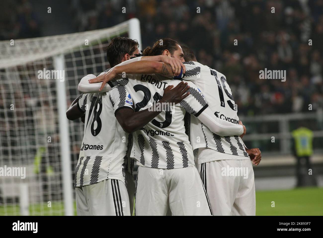 Turin, Italie. 21st octobre 2022. Juventus FC célèbre le but lors de Juventus FC vs Empoli FC, football italien série A match à Turin, Italie, 21 octobre 2022 crédit: Agence de photo indépendante/Alamy Live News Banque D'Images