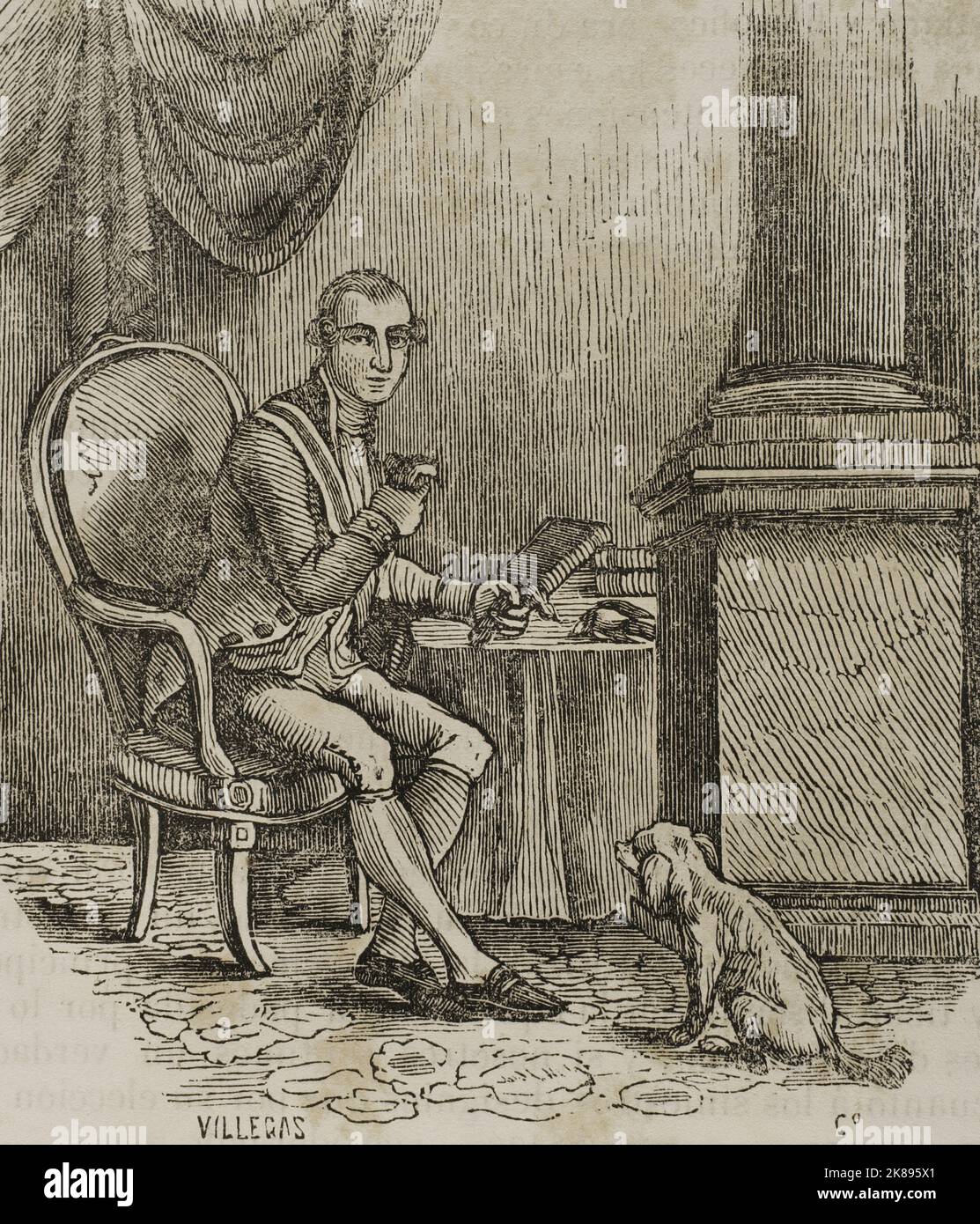 Ferdinand VII, connu sous le nom de Ferdinand le désiré. Banque D'Images Ferdinand VII, connu sous le nom de Ferdinand le désiré. Banque D'Images