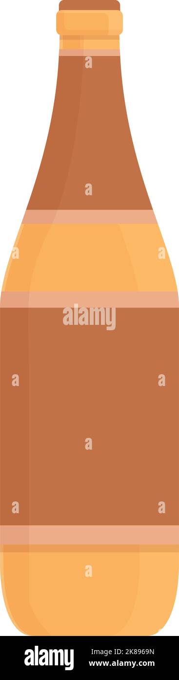 Vecteur de dessin animé d'icône de bouteille de bière. République tchèque. Carte de voyage Illustration de Vecteur