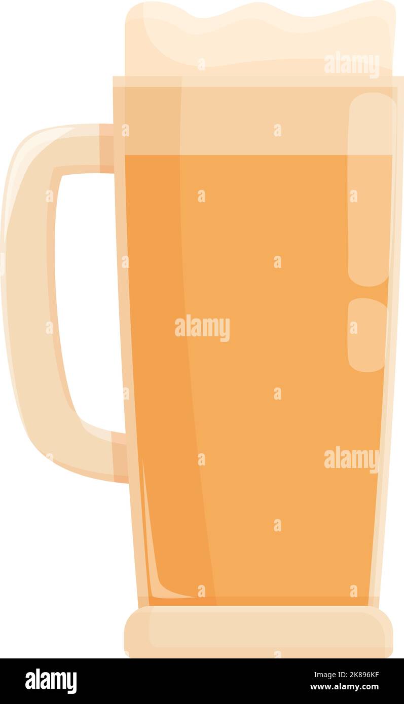 Symbole de bière mug vecteur de dessin animé. Repère de la République. Château de voyage Illustration de Vecteur