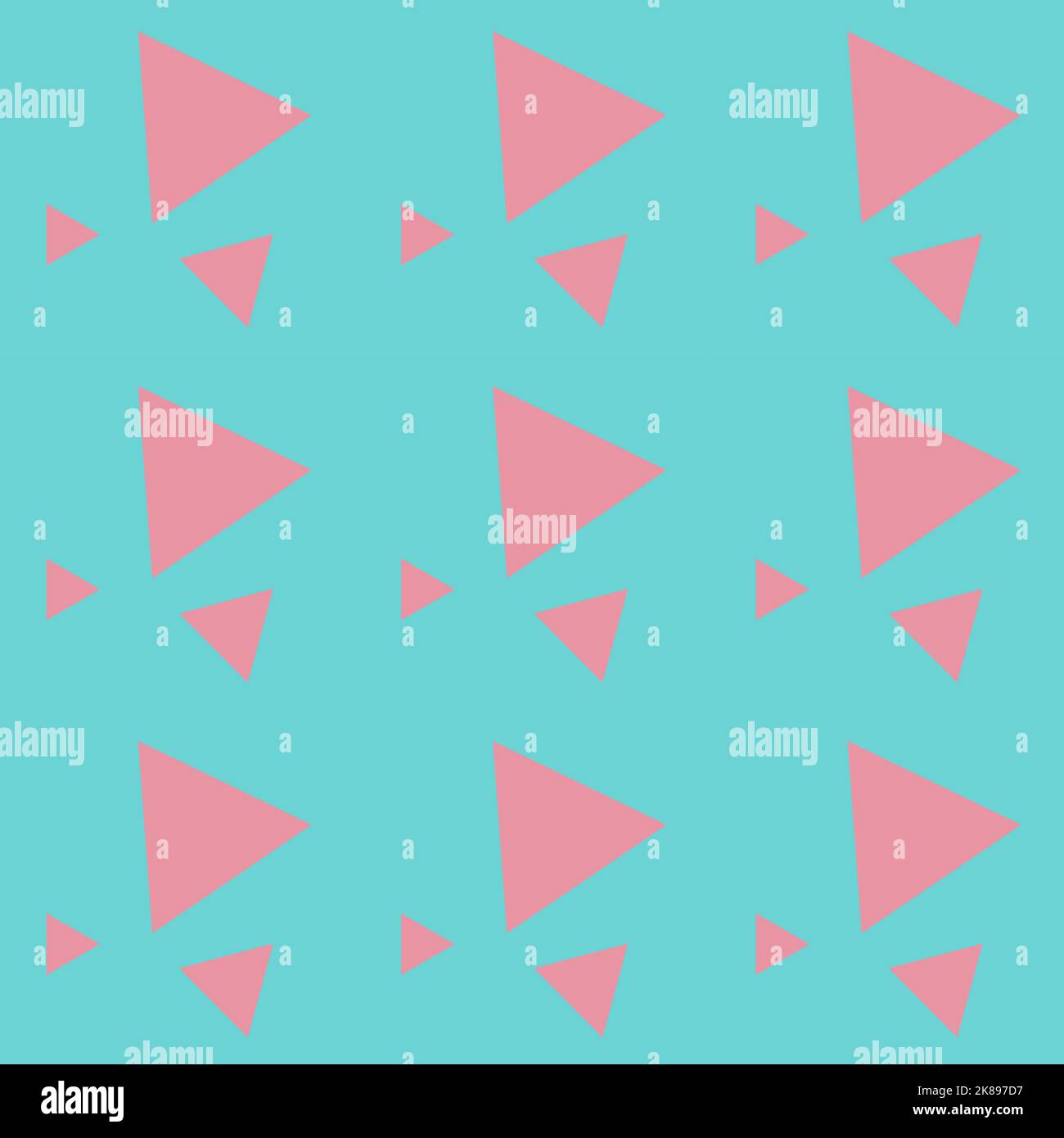 Motif vectoriel sans couture composé de jolis triangles, couleurs populaires Illustration de Vecteur