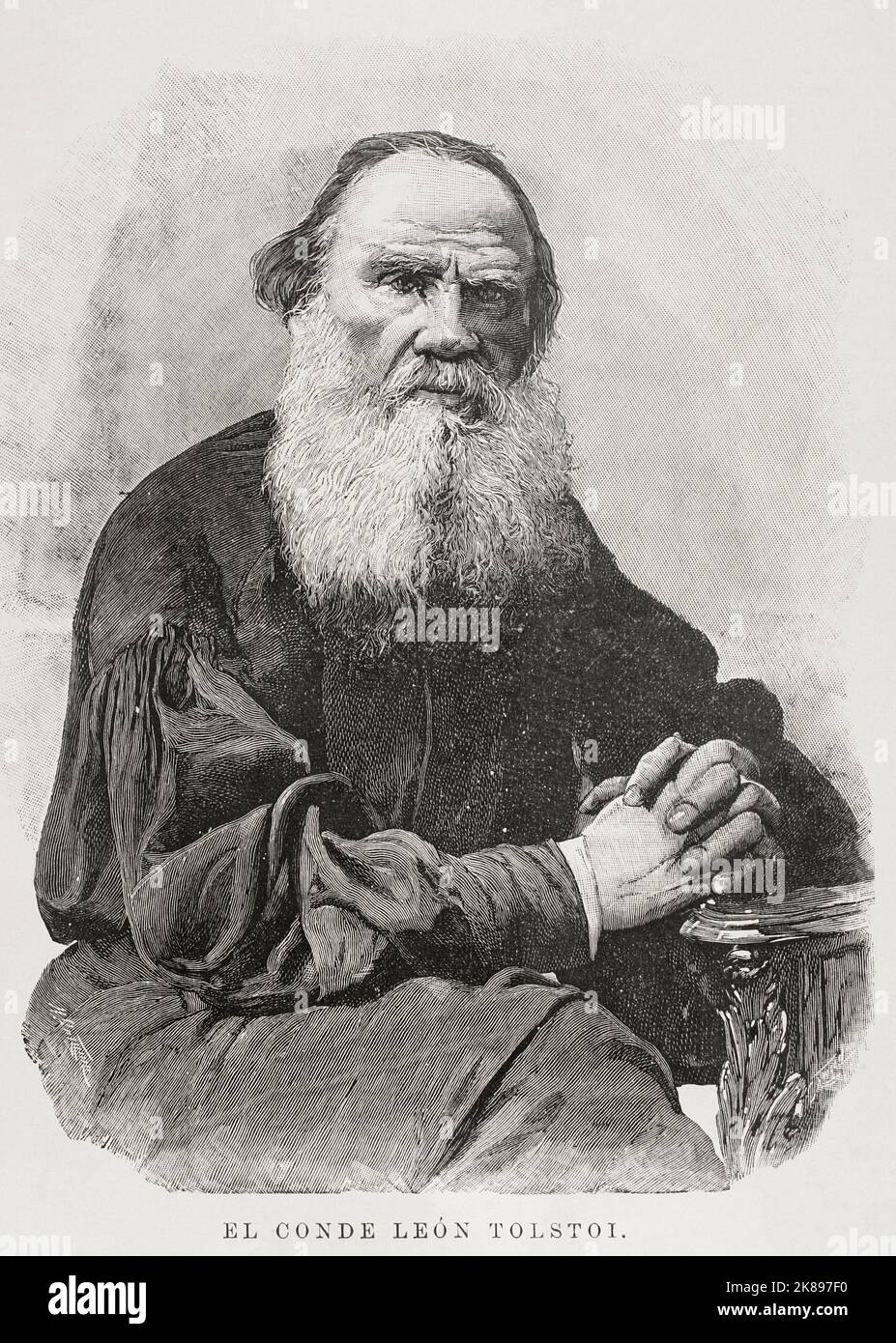 Leo Tolstoï. Banque D'Images