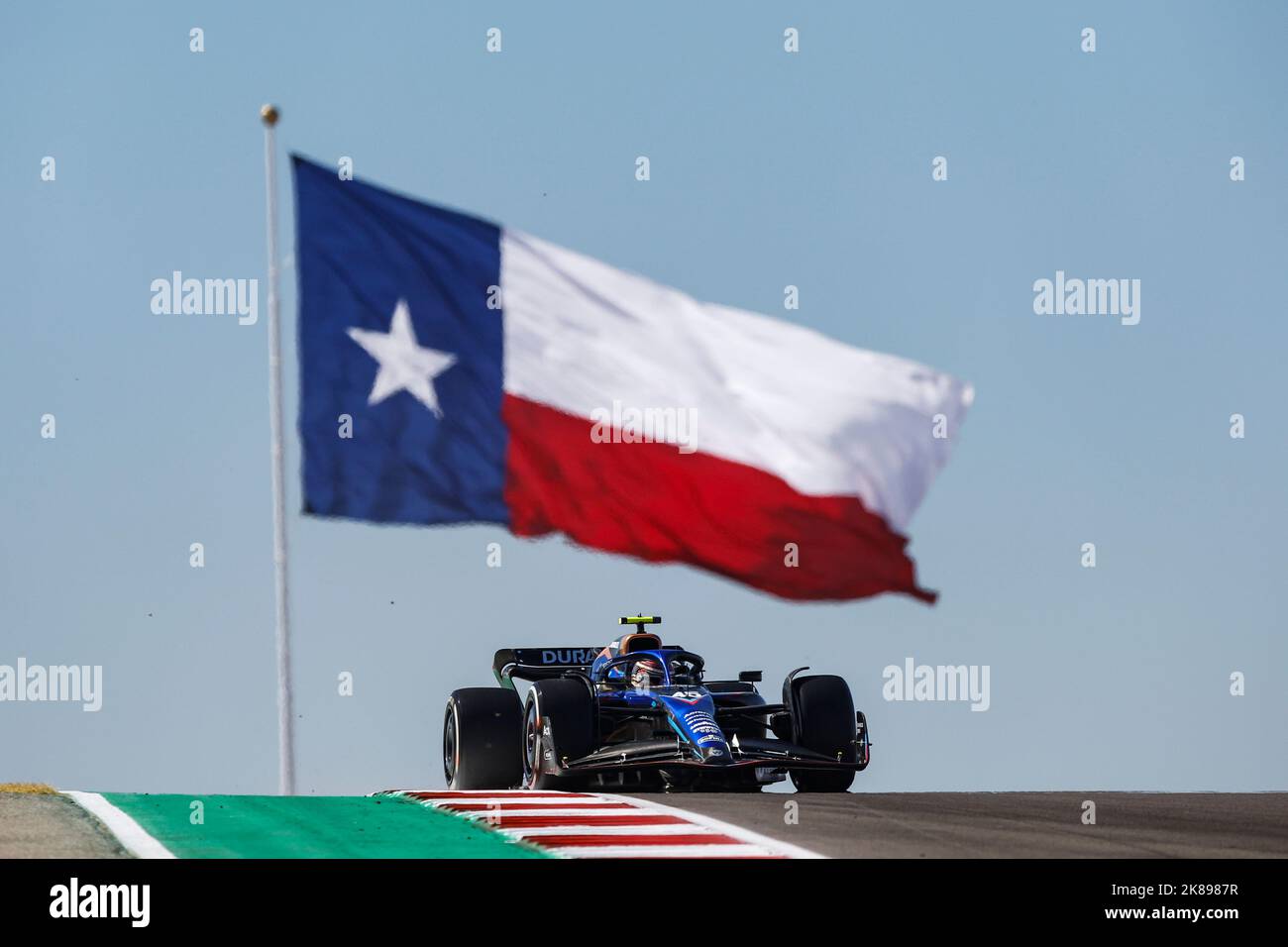 Austin, Texas, États-Unis. 21st octobre 2022. 45 SARGEANT Logan (etats-unis), Williams Racing FW44, action pendant la Formule 1 Aramco Grand Prix des Etats-Unis 2022, 19th tour du Championnat du monde de Formule 1 FIA 2022 de 21 octobre à 23, 2022 sur le circuit des Amériques, à Austin, Texas - photo Xavi Bonilla / DPPI crédit: DPPI Media/Alamy Live News Banque D'Images