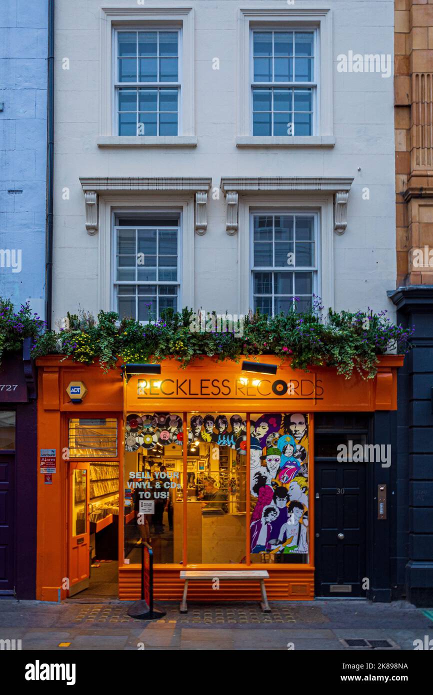 Taventury Records, magasin indépendant de disques de seconde main sur Berwick Street à Soho Londres. Fondée 1984. Soho Record Shop, Soho Record Store. Banque D'Images