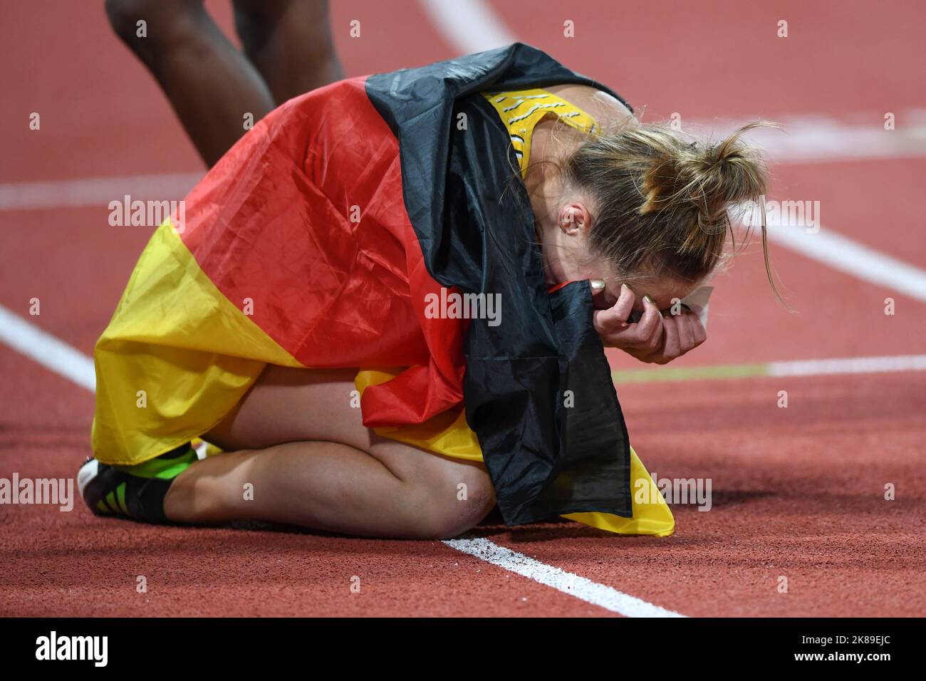 Gina Luckenkemper (Allemagne) : Médaille d'or 100m. Championnats d'Europe Munich 2022 Banque D'Images