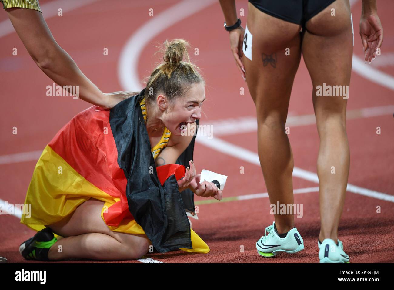 Gina Luckenkemper (Allemagne) : Médaille d'or 100m. Championnats d'Europe Munich 2022 Banque D'Images