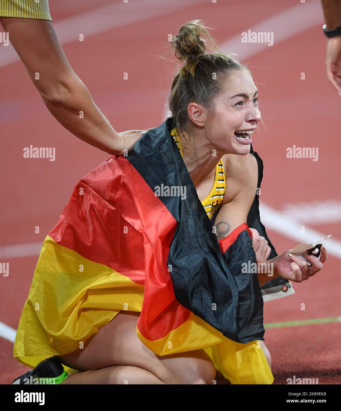 Gina Luckenkemper (Allemagne) : Médaille d'or 100m. Championnats d'Europe Munich 2022 Banque D'Images