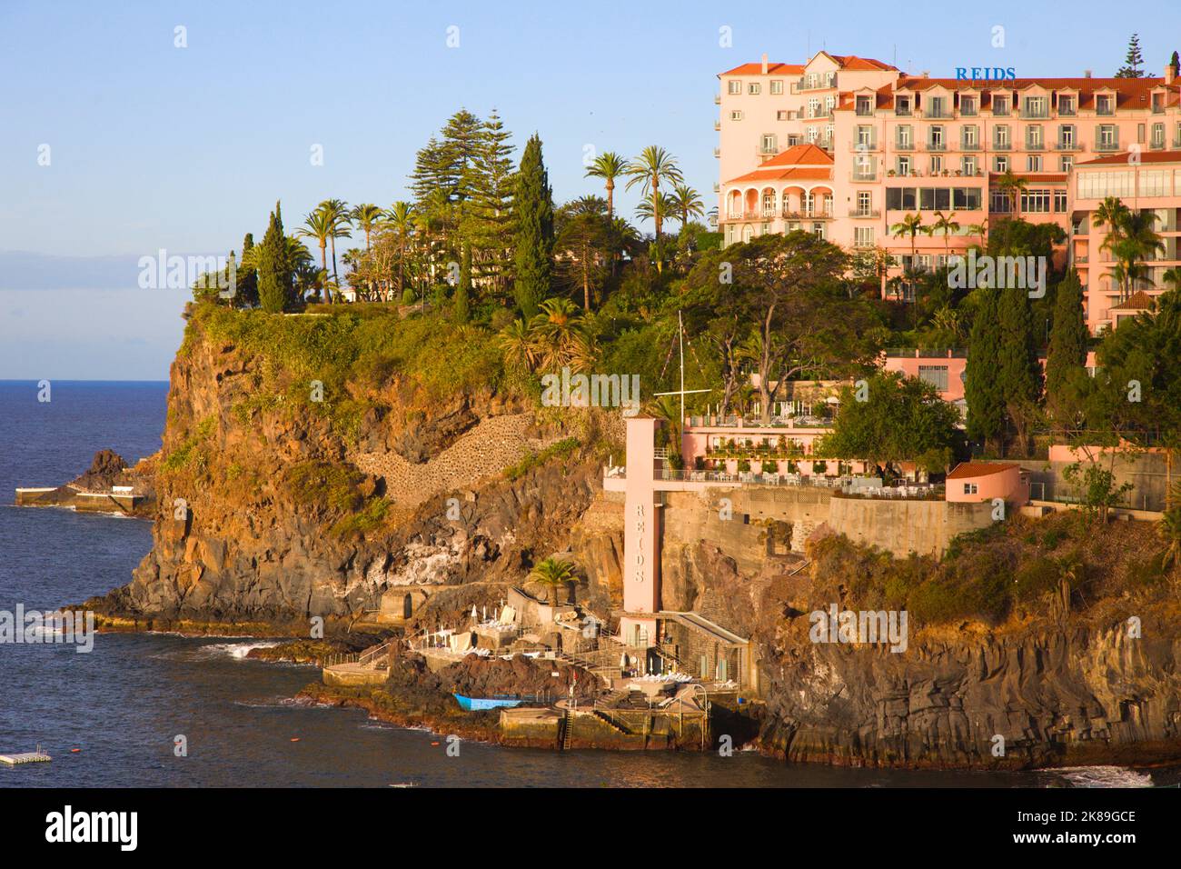 Portugal, Madère, Funchal, zone hôtelière, Hôtel Reids, Banque D'Images