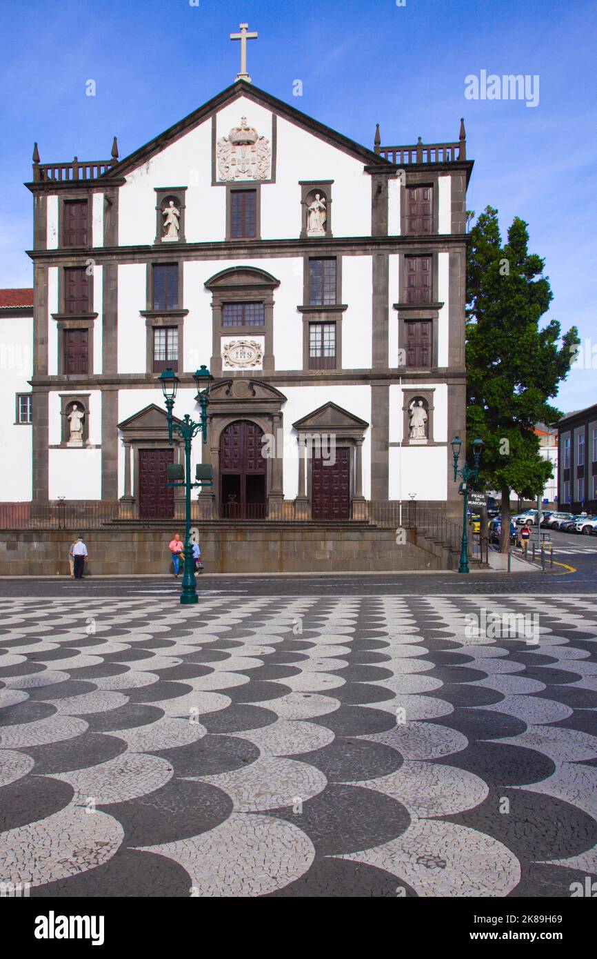 Portugal, Madère, Funchal, Sao Joao Evangelista, église, Collège des Jésuites, Banque D'Images