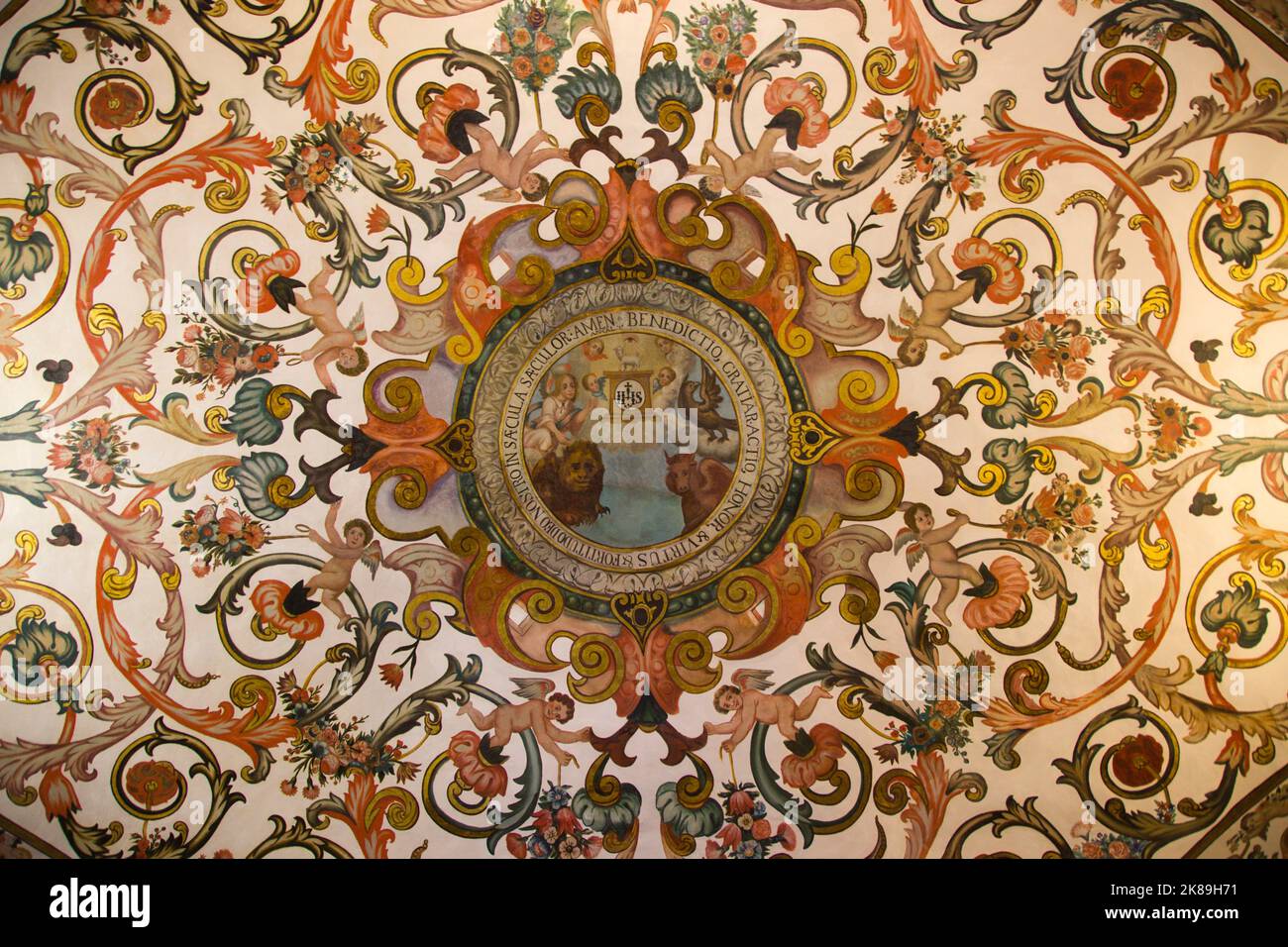 Portugal, Madère, Funchal, Sao Joao Evangelista, église, Collège des Jésuites, Banque D'Images