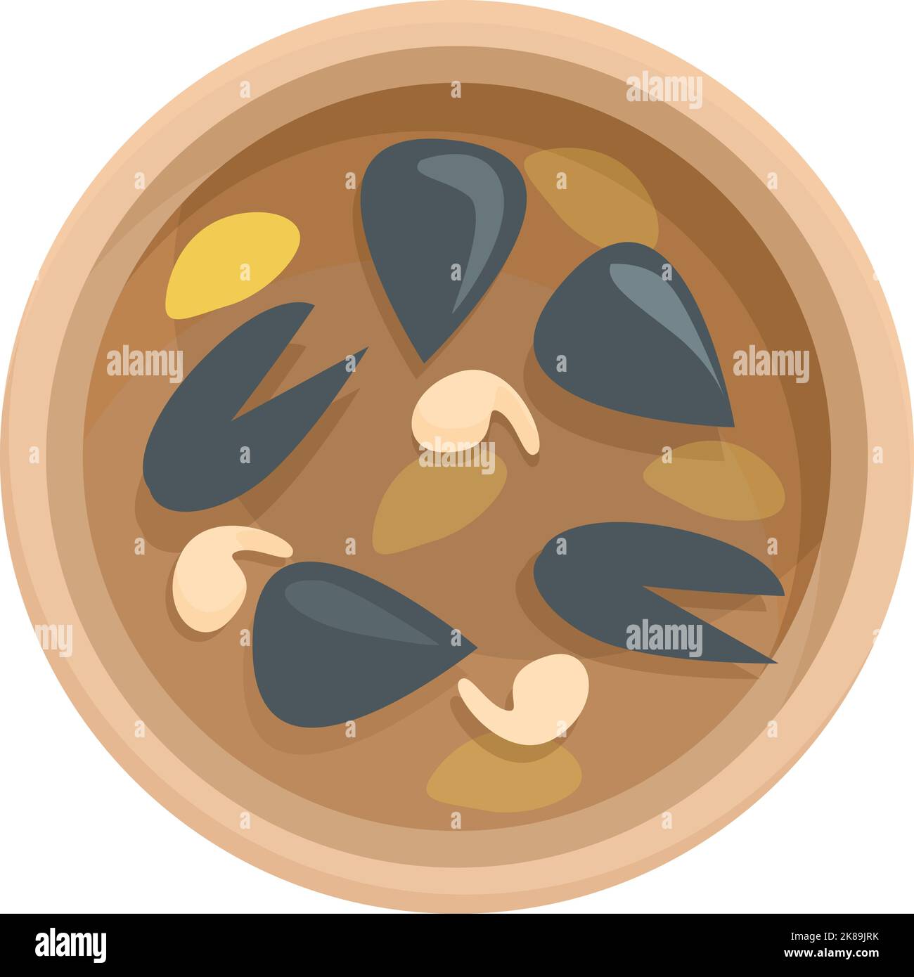 Vecteur de dessin animé d'icône de poisson de mer. Cuisine portugal. Costume de personnes Illustration de Vecteur