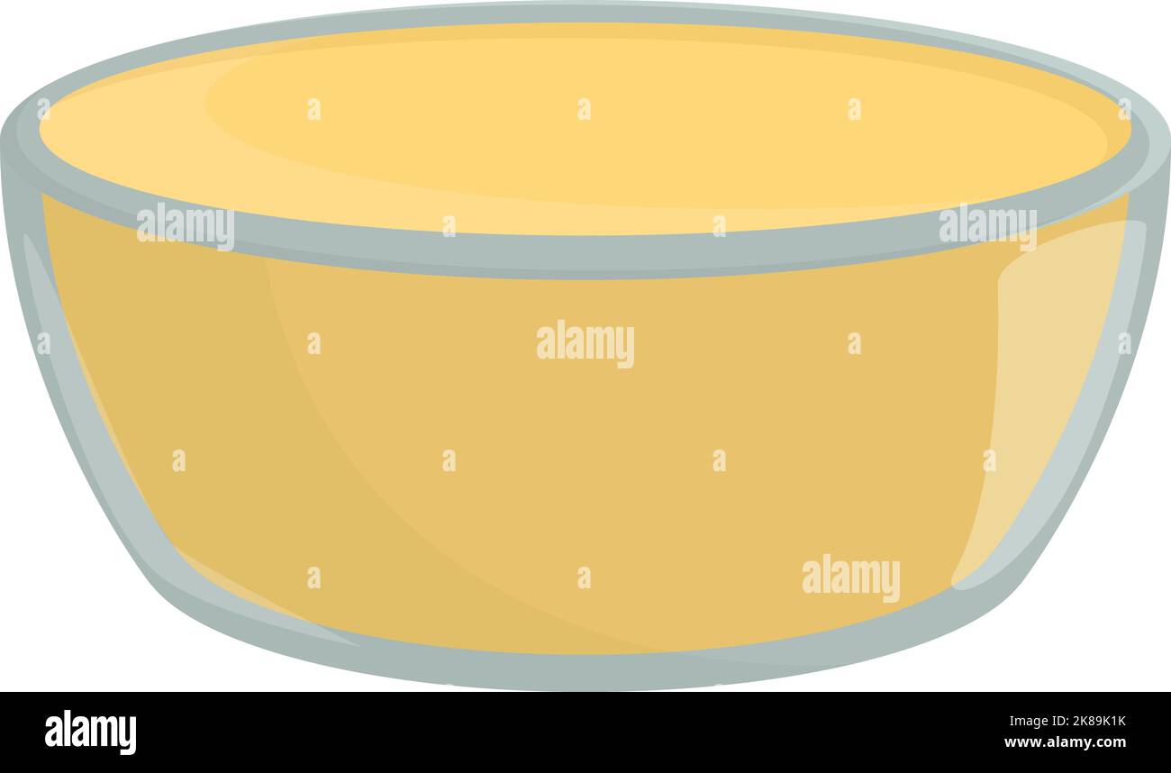 Vecteur de dessin animé de l'icône hummus pita. Pain talini. Assiette olive Illustration de Vecteur