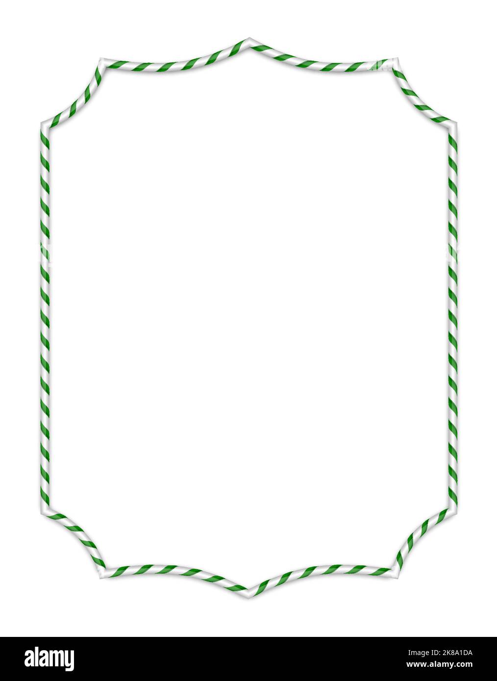 Cadre Candy réaliste sur fond transparent. Cadre de Noël pour carte, bannière. Illustration vectorielle Illustration de Vecteur