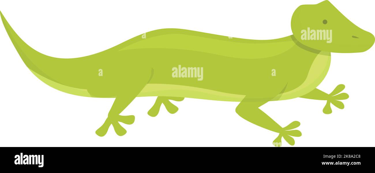 Vecteur de dessin animé d'icône de lézard. Salamandre d'Iguana. Reptile de Gecko Illustration de Vecteur