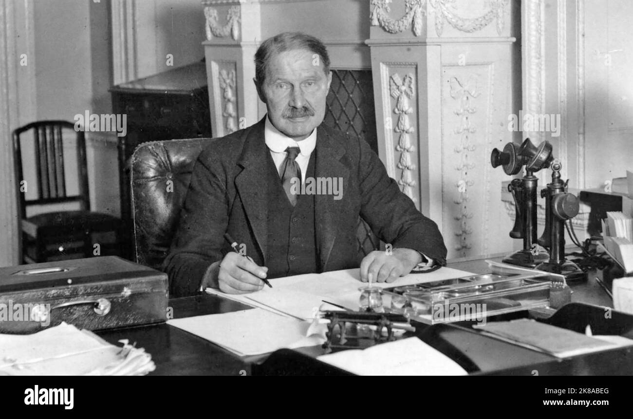 ANDREW BONAR LAW (1858-1923) comme Premier ministre britannique en 1922 Banque D'Images