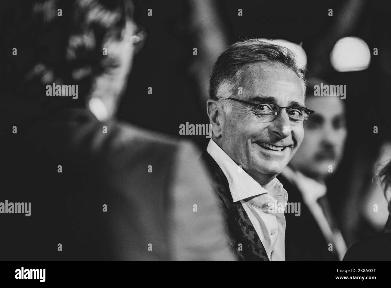 Tapis rouge de 'ora tocca a noi - Storia di Pio la Torre' au 17th Rome film Fest Banque D'Images