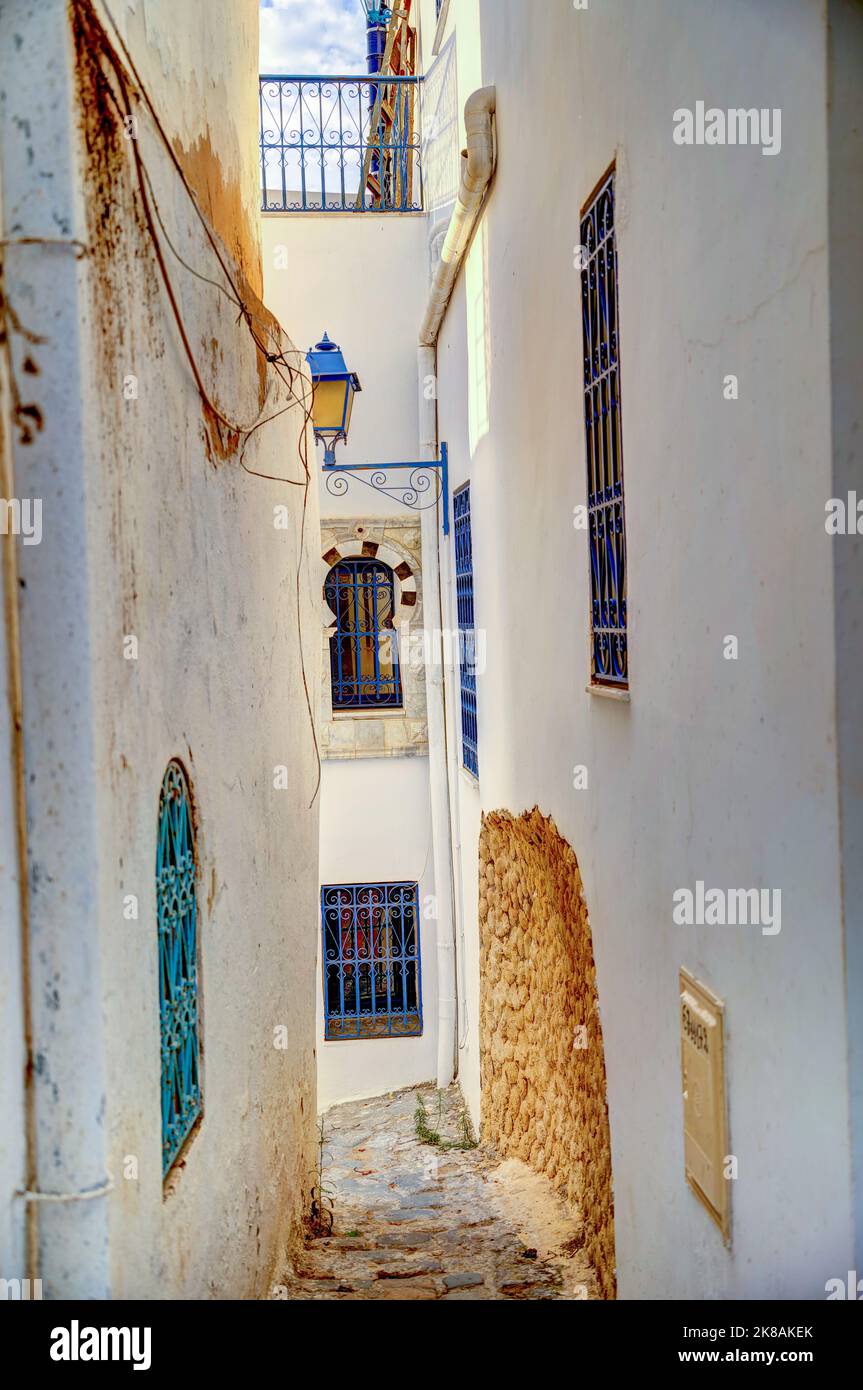 Sidi Bou Saïd, Tunisie Banque D'Images